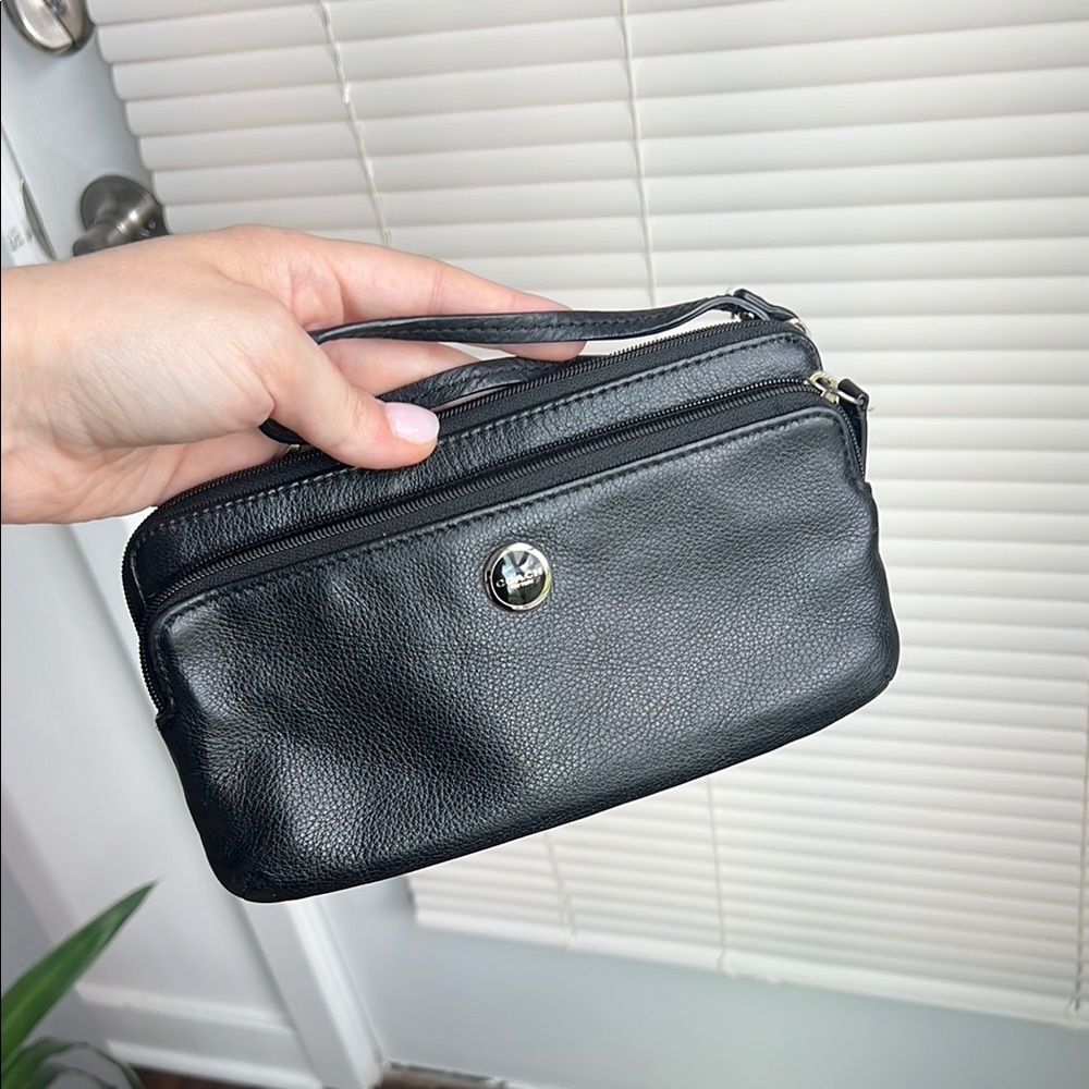 Coach Leather Double Zip Wallet #47894